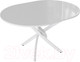 Миниатюра изображения товара Обеденный стол ТриЯ Diamond тип 3 КМ+02.68.000.168 (белый муар/белый глянец)