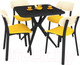 Миниатюра изображения товара Обеденная группа Sheffilton SHT-DS130 (черный/бежевый/желтый)