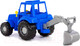 Миниатюра изображения товара Трактор игрушечный Полесье Алтай с лопатой / 84866 (синий)