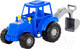 Миниатюра изображения товара Трактор игрушечный Полесье Мастер с лопатой / 84873 (синий)