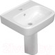 Миниатюра изображения товара Умывальник Керамин Сквэа 45 (с отверстием и с пьедесталом)