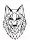 Миниатюра изображения товара Декор настенный Arthata Волк 45x65-B / 062-1 (черный)