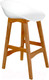 Миниатюра изображения товара Стул барный Sheffilton SHT-ST19/S65-1 (белый/светлый орех)