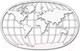 Миниатюра изображения товара Декор настенный Arthata Земной шар 60x40-V / 064-1 (белый)