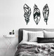 Миниатюра изображения товара Декор настенный Arthata Три пера 40x55-B / 065-3 (черный)