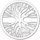 Миниатюра изображения товара Декор настенный Arthata Энергетическое дерево 60x60-V / 066-1 (белый)