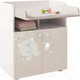 Миниатюра изображения товара Комод пеленальный Polini Kids French Teddy 1270 (белый/дуб пастельный)