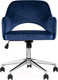 Миниатюра изображения товара Кресло офисное Stool Group Кларк / CLARKSON BLUE CHROME (велюр синий)