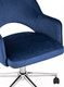 Миниатюра изображения товара Кресло офисное Stool Group Кларк / CLARKSON BLUE CHROME (велюр синий)