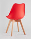 Миниатюра изображения товара Стул Stool Group Frankfurt / Y863 (красный/деревянные ножки)