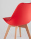 Миниатюра изображения товара Стул Stool Group Frankfurt / Y863 (красный/деревянные ножки)