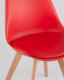 Миниатюра изображения товара Стул Stool Group Frankfurt / Y863 (красный/деревянные ножки)
