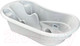 Миниатюра изображения товара Ванночка детская Kidwick Лайнер / KW230106 (с термометром, белый/бирюзовый)