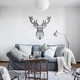 Миниатюра изображения товара Декор настенный Arthata Лесной олень 60x60-B / 073-1 (черный)