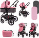Миниатюра изображения товара Детская универсальная коляска Lorelli Lora 3 в 1 Candy Pink / 10021282189