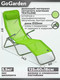 Миниатюра изображения товара Складной шезлонг GoGarden Comfy Plus / 50314 (зеленый)