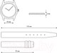 Миниатюра изображения товара Ремешок для часов Ardi Kroko РК-16-03-01-1-7
