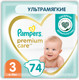 Миниатюра изображения товара Подгузники детские Pampers Premium Care 3 Midi (74шт)