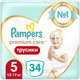 Миниатюра изображения товара Подгузники-трусики детские Pampers Premium Care 5 Junior (34шт)