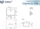Миниатюра изображения товара Мойка кухонная Ulgran U-104 (344 ультра-черный)