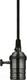 Миниатюра изображения товара Электропатрон Fametto Vintage Pearl Black DLC-V-S24K/E27 TS/1M/BL / UL-00004501