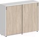 Миниатюра изображения товара Тумба Norden 143.8x40x112.5 с замком / SG.712.WH.OL (белый/дуб светлый)
