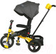 Миниатюра изображения товара Трехколесный велосипед с ручкой Lorelli Jaguar Eva Black Yellow / 10050292101