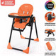 Миниатюра изображения товара Стульчик для кормления Nuovita Lembo (оранжевый/черный)