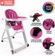 Миниатюра изображения товара Стульчик для кормления Nuovita Futuro Bianco (пурпурный)