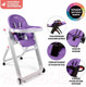 Миниатюра изображения товара Стульчик для кормления Nuovita Futuro Bianco (фиолетовый)