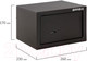 Миниатюра изображения товара Мебельный сейф Brabix SF-170KL / 291142 (черный)