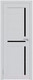 Миниатюра изображения товара Дверь межкомнатная Юни Амати 18 90x200 (бьянко/стекло черное)