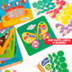 Миниатюра изображения товара Развивающая игра Bondibon Открытки-аппликации геометрические / ВВ5030