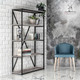 Миниатюра изображения товара Стеллаж Millwood Neo Loft СН-1 Л (сосна пасадена/металл черный)