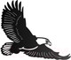 Миниатюра изображения товара Декор настенный Arthata Летящий орел 40x50-B / 090-1 (черный)