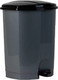 Миниатюра изображения товара Мусорное ведро Эльфпласт EP032 с педалью (18л, серо-черный)