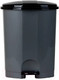 Миниатюра изображения товара Мусорное ведро Эльфпласт EP032 с педалью (18л, серо-черный)