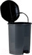 Миниатюра изображения товара Мусорное ведро Эльфпласт EP032 с педалью (18л, серо-черный)