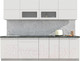 Миниатюра изображения товара Кухонный гарнитур Интерлиния Мила Матте 2.7 А (белый/белый/кастилло темный)