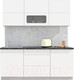 Миниатюра изображения товара Кухонный гарнитур Интерлиния Мила Матте 1.9 А (белый/белый/кастилло темный)