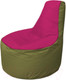 Миниатюра изображения товара Бескаркасное кресло Flagman Трон Т1.1-0410 (фуксия/оливковый)