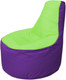 Миниатюра изображения товара Бескаркасное кресло Flagman Трон Т1.1-0718 (салатовый/фиолетовый)