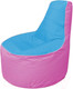 Миниатюра изображения товара Бескаркасное кресло Flagman Трон Т1.1-1303 (голубой/розовый)