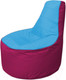 Миниатюра изображения товара Бескаркасное кресло Flagman Трон Т1.1-1304 (голубой/фуксия)