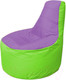 Миниатюра изображения товара Бескаркасное кресло Flagman Трон Т1.1-1707 (сиреневый/салатовый)