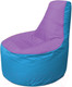Миниатюра изображения товара Бескаркасное кресло Flagman Трон Т1.1-1713 (сиреневый/голубой)
