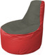Миниатюра изображения товара Бескаркасное кресло Flagman Трон Т1.1-2302 (темно-серый/красный)