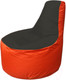Миниатюра изображения товара Бескаркасное кресло Flagman Трон Т1.1-2405 (черный/оранжевый)