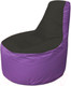 Миниатюра изображения товара Бескаркасное кресло Flagman Трон Т1.1-2417 (черный/сиреневый)