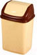 Миниатюра изображения товара Мусорное ведро Эльфпласт Ромашка EP463 (35л, бежево-коричневый)
